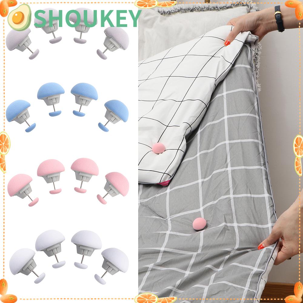 Bộ 4 Kẹp Cố Định Ga Trải Giường Hình Nấm Tiện Dụng