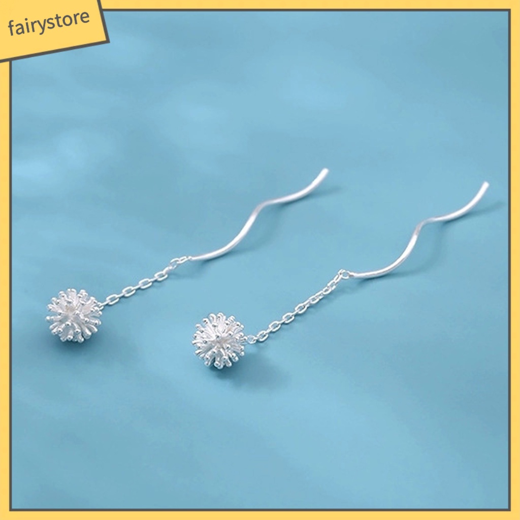 1 Đôi Bông Tai Dáng Dài Hình Hoa Bồ Công Anh Quyến Rũ Cho Nữ