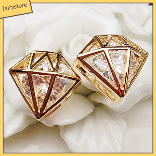 Bông Tai Đính Đá Zircon Thời Trang Dự Tiệc Cưới Cho Nữ