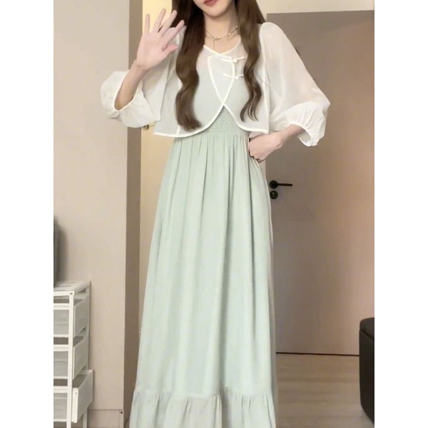 Áo Khoác Cardigan Chiffon Chống Nắng Mùa Hè Phong Cách Trung Hoa Mới Cho Nữ