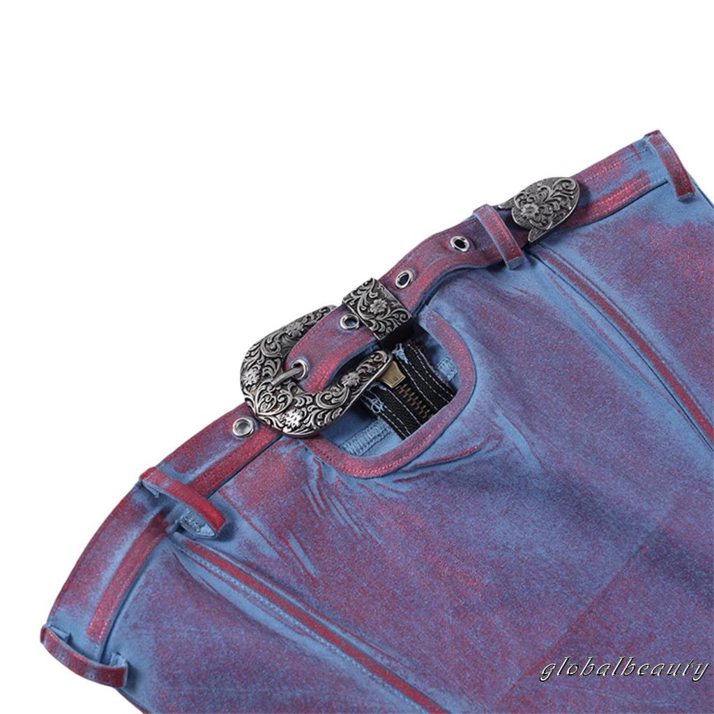 Áo Ống Mùa Hè Không Dây Hở Lưng Có Khóa Cài Màu Sắc Tương Phản Cho Nữ