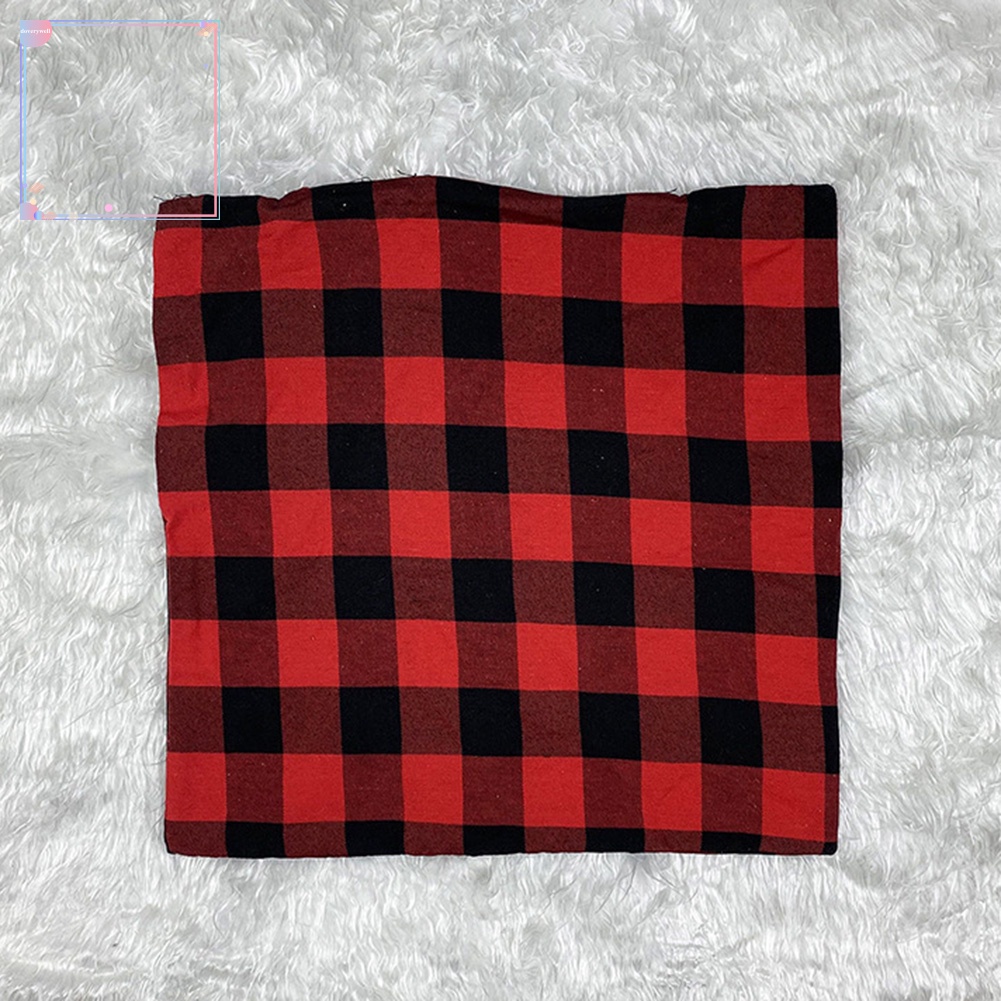 Vỏ Gối Họa Tiết Sọc Caro Phong Cách Giáng Sinh Trang Trí Nhà Cửa