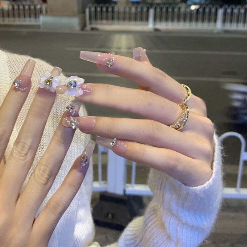 [HANDMADE] Móng Tay Giả Kim Cương Nhân Tạo Tái Sử Dụng Và Tháo Rời Được