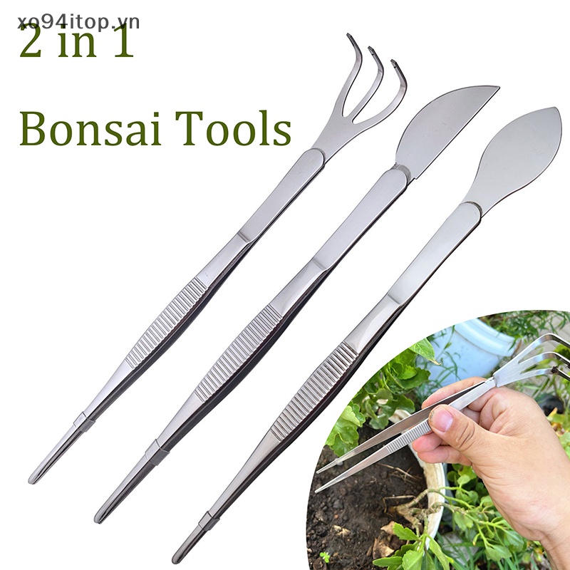 Dụng Cụ Làm Rễ Đất 2 Trong 1 Bằng Thép Không Gỉ Chất Lượng Cao