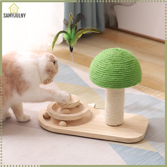 Gậy Đồ Chơi Xoay Kèm Bóng Tương Tác Huấn Luyện Mèo Trong Nhà