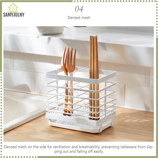 Giá Lưới Treo Tường Phơi Khô Đũa Muỗng Dành Cho Nhà Bếp