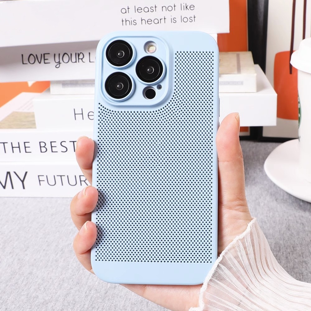 Ốp Điện Thoại Tản Nhiệt Chống Bụi Họa Tiết Tổ Ong Cho iphone 7 8 Plus X XR XS MAX 11 12 13 14 PRO MAX