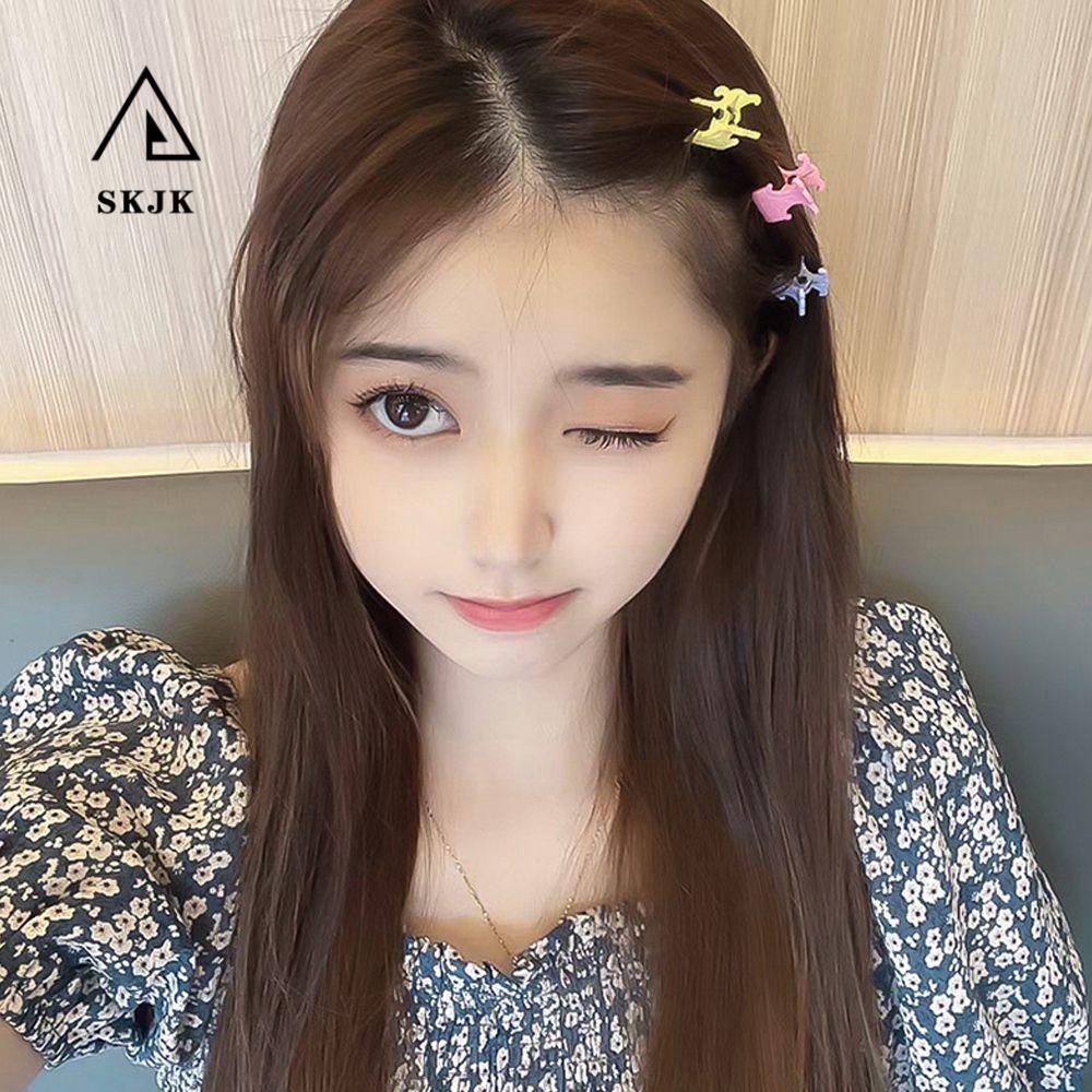 Kẹp Tóc Nhỏ Hình Chữ C Màu Sắc Ngọt Ngào Phong Cách Vintage Cho Nữ