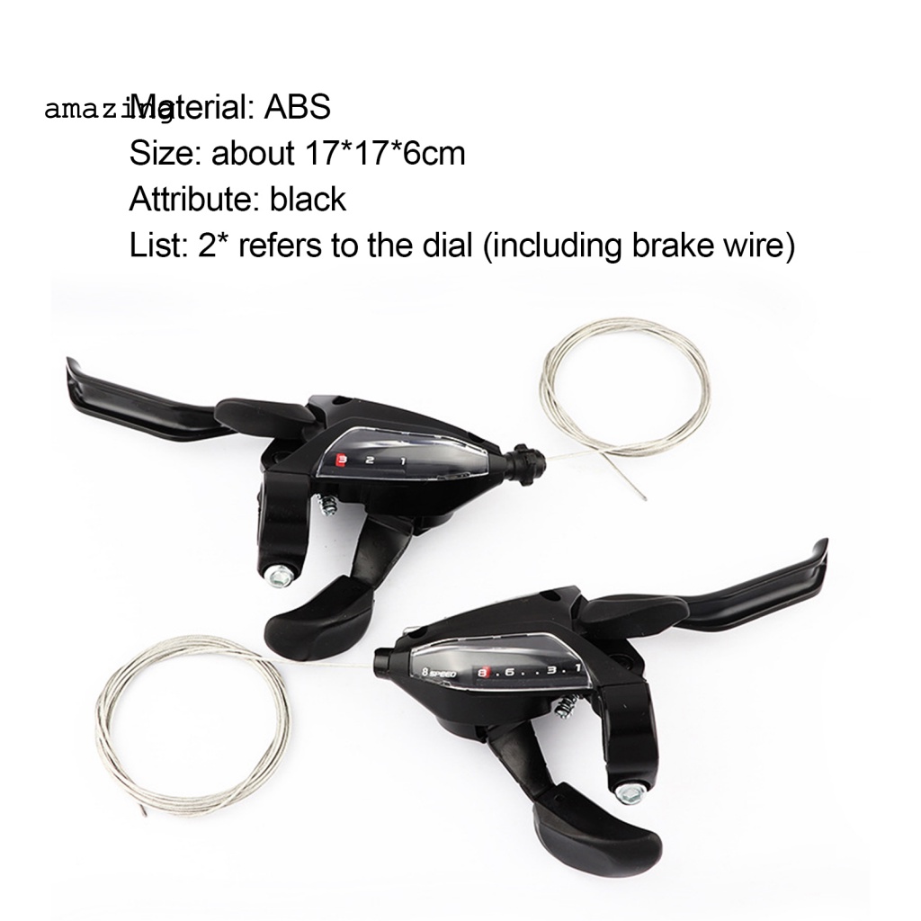 1 Cặp Cần Gạt Chuyển Số EF500-8 24 Tốc Độ Màu Đen Cho Xe Đạp Leo Núi