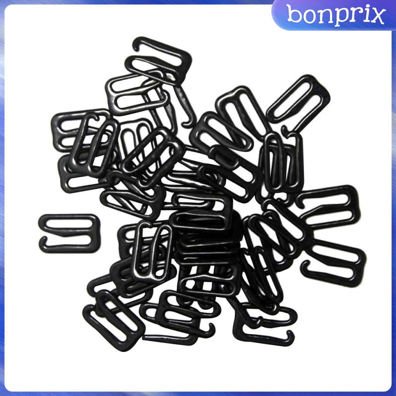 Set 100 Móc Kim Loại Màu Đen 8mm Chuyên Dụng May Áo Ngực