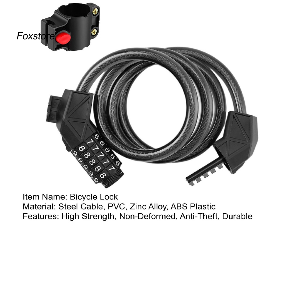Dây Xích Khóa Xe Đạp Chống Nước &amp; Rỉ Siêu Bền