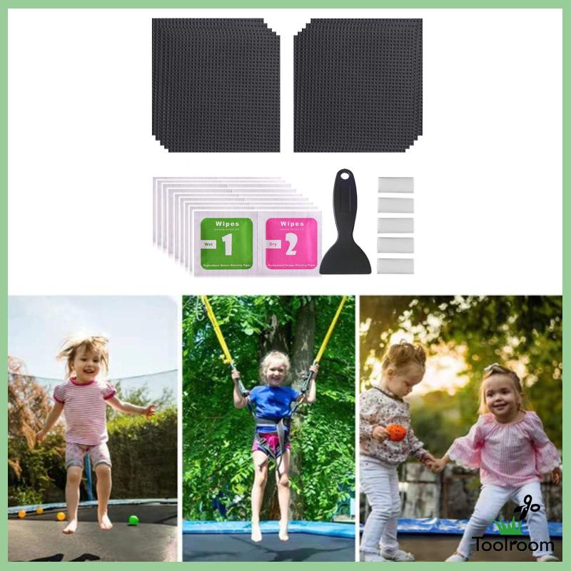 Set 10 Miếng Vá Lỗ Lớn 4 "x 4" Dùng Sửa Chữa Đồ Thể Thao