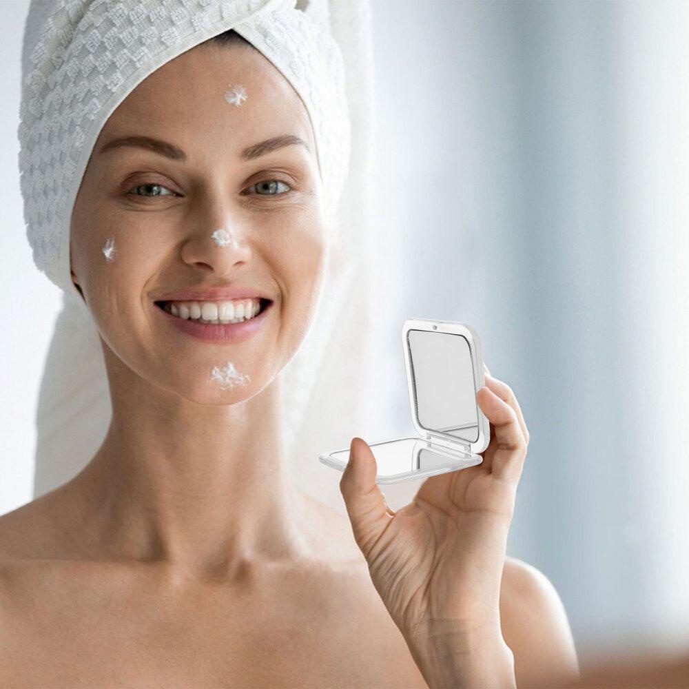NIUYOU Gương Trang Điểm Hình Vuông Dạng Gập Mới