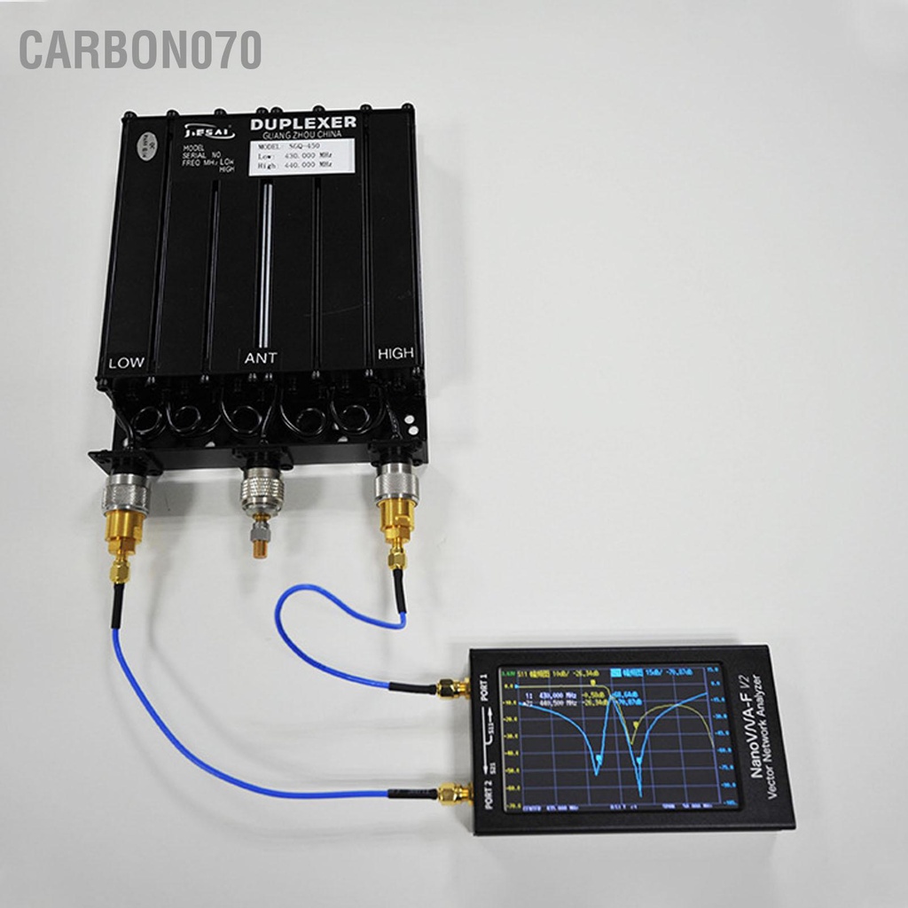 Carbon070 Máy Phân Tích Mạng Vector NanoVNA F V2 Màn Hình Cảm Ứng IPS LCD 4.3 Inch Ăng Ten Sóng Ngắn 50kHz‑3000MHz