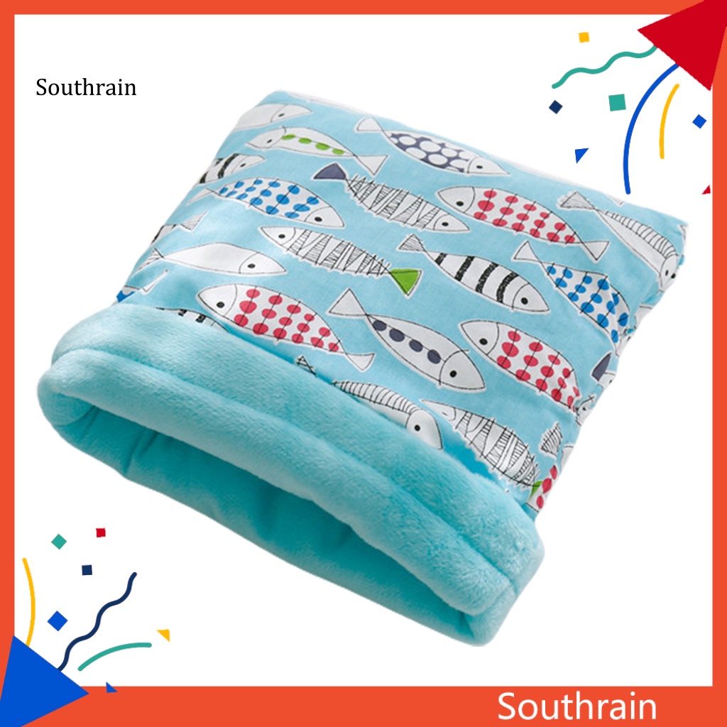 Túi Ngủ Giữ Ấm Dày Dặn In Họa Tiết Xinh Xắn Cho Hamster