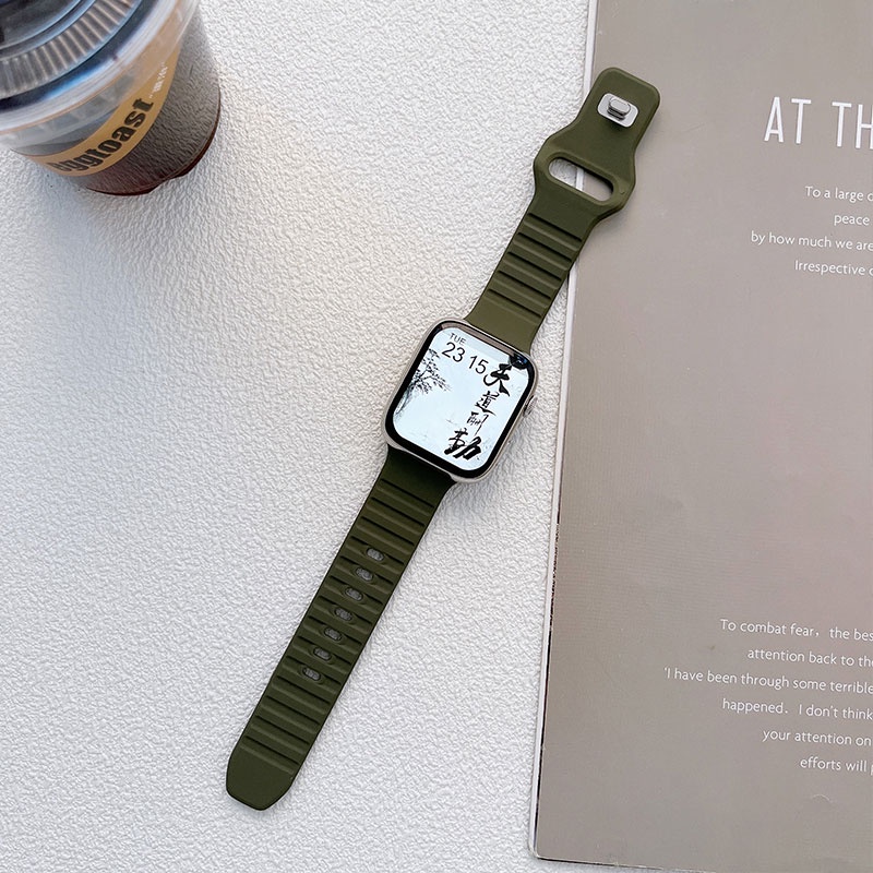 Dây Đeo Silicone 19 Màu Cho Đồng Hồ Thông Minh Apple Watch Ultra 49mm 44mm 45mm 41mm 40mm 42mm 38mm