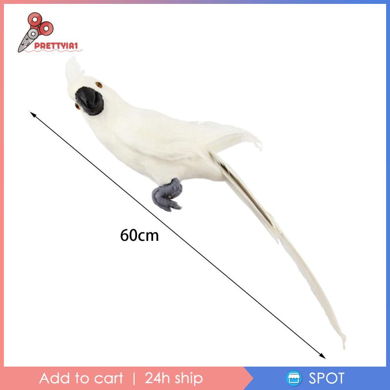 Mô Hình Chim Vẹt Nhân Tạo Sống Động Như Thật Kích Thước 60cm Prettyia1 Dùng Trang Trí Tiệc Ngoài Trời