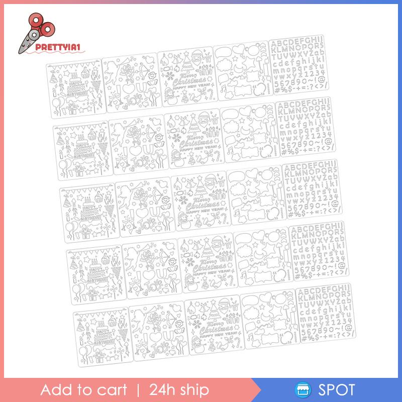 1 [Prettyia] Khuôn Cắt Giấy Thủ Công Mỹ Nghệ Có Thể Tái Sử Dụng