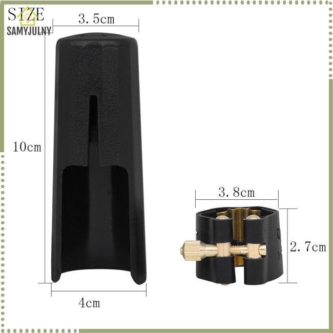 Nắp Miệng Kèn Saxophone SAM Treble / Alto / Tenor Kèm Kẹp Cố Định Chuyên Nghiệp