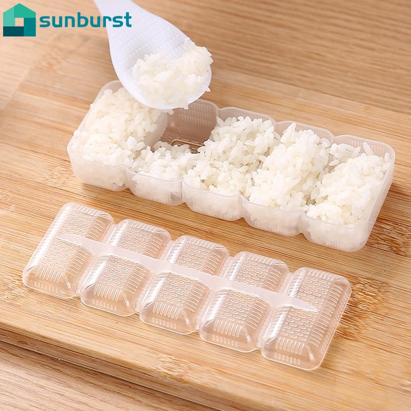 Bộ 5 Khuôn Làm Sushi Chống Dính Nhiều Kiểu Dáng Đa Năng Tiện Dụng DIY