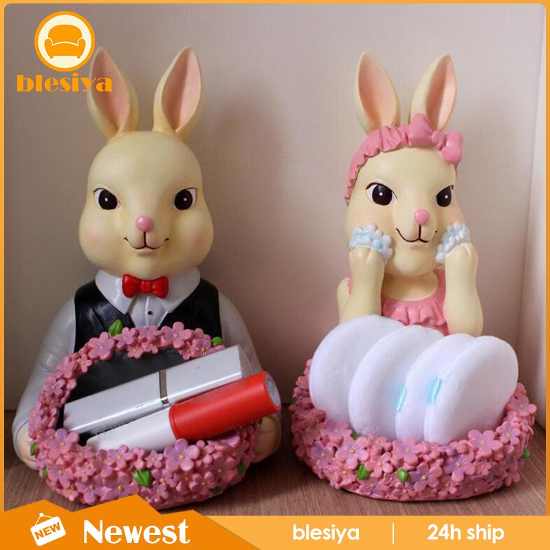 [Blesiya] Khay Đựng Trang Sức Hình Thỏ Bằng Nhựa Resin Hiện Đại Cho Phòng Khách Văn Phòng
