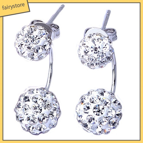 Bông Tai Chữ U Đính Đá Thời Trang Dành Cho Nữ