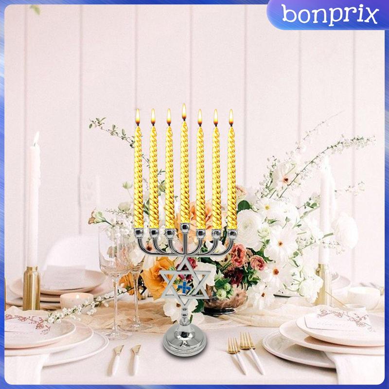 Giá Đỡ Đèn Cầy / Nến Hanukkah Menorah Thiết Kế Độc Đáo Tiện Dụng