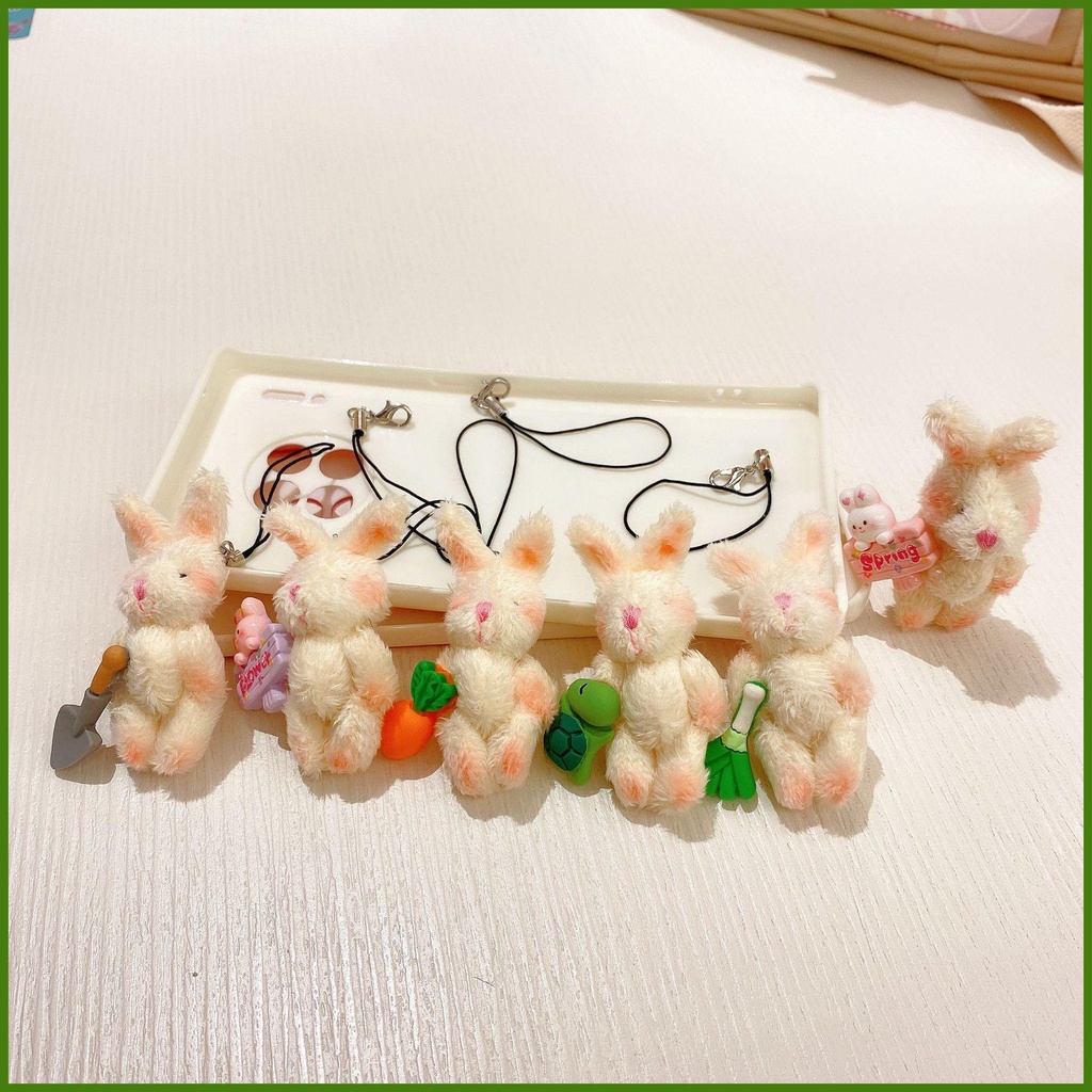 Móc Khóa Thỏ Bông Handmade Đa Năng Dễ Thương