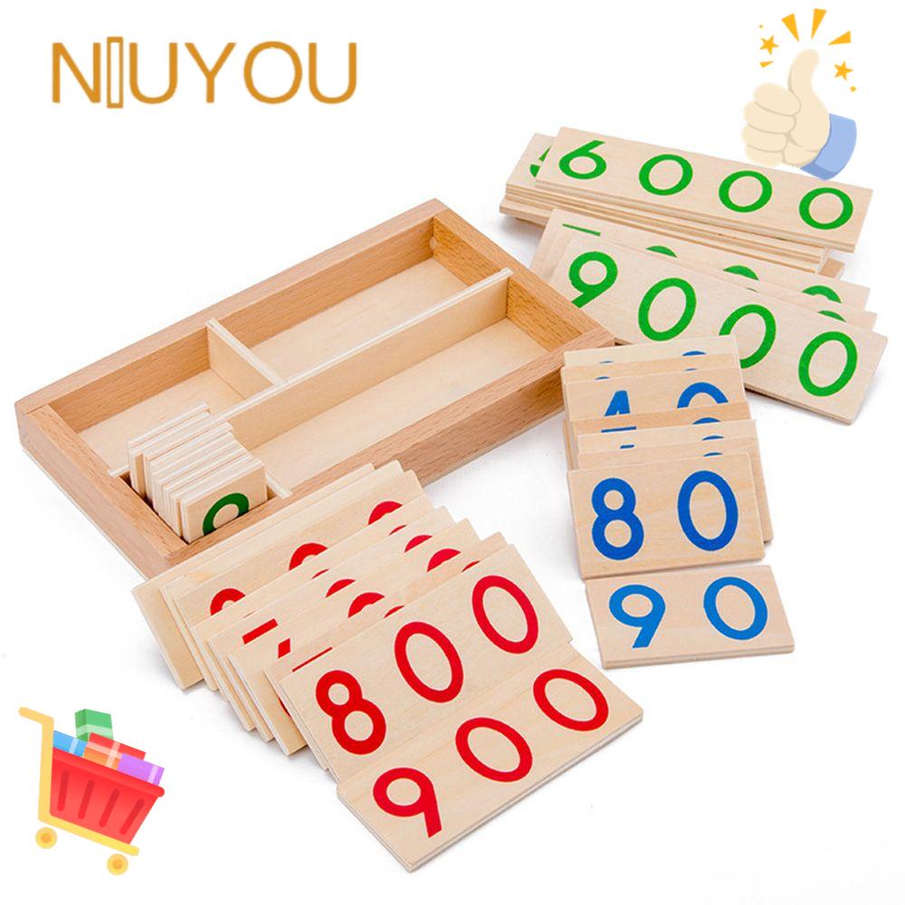 Đồ Chơi Dạy Toán Mẫu Mới Đánh Số Đếm Từ 1-9000 Bằng Gỗ Hỗ Trợ Giáo Dục S