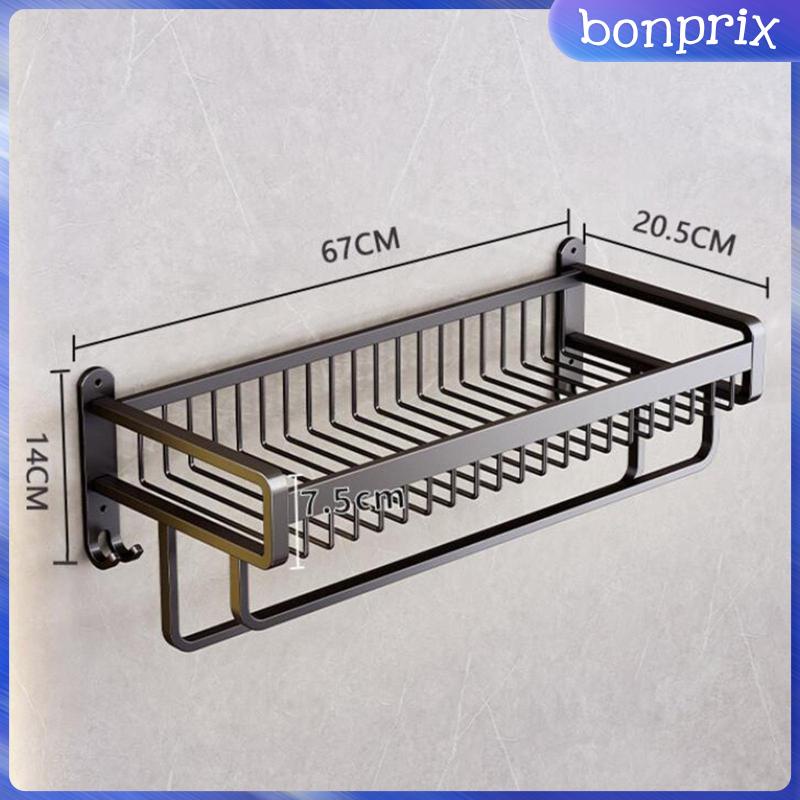 Giá Treo Khăn Gắn Tường Màu Đen Tiết Kiệm Không Gian Tiện Dụng Cho Phòng Tắm / Nhà Bếp