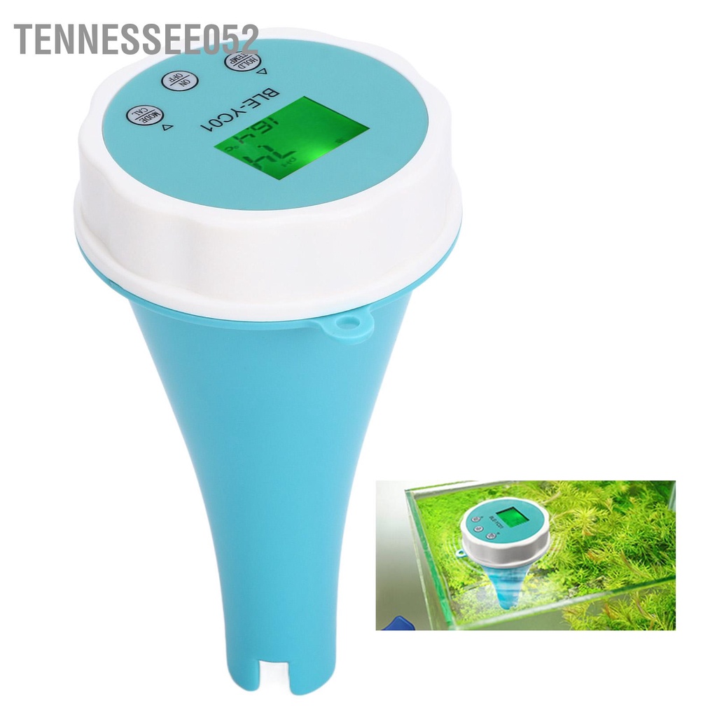 Tennessee052 Đồng Hồ Kiểm Tra Nước 6 Trong 1 PH EC TDS ORP TEMP Bút Thử Clo Dư Cho Bể Bơi