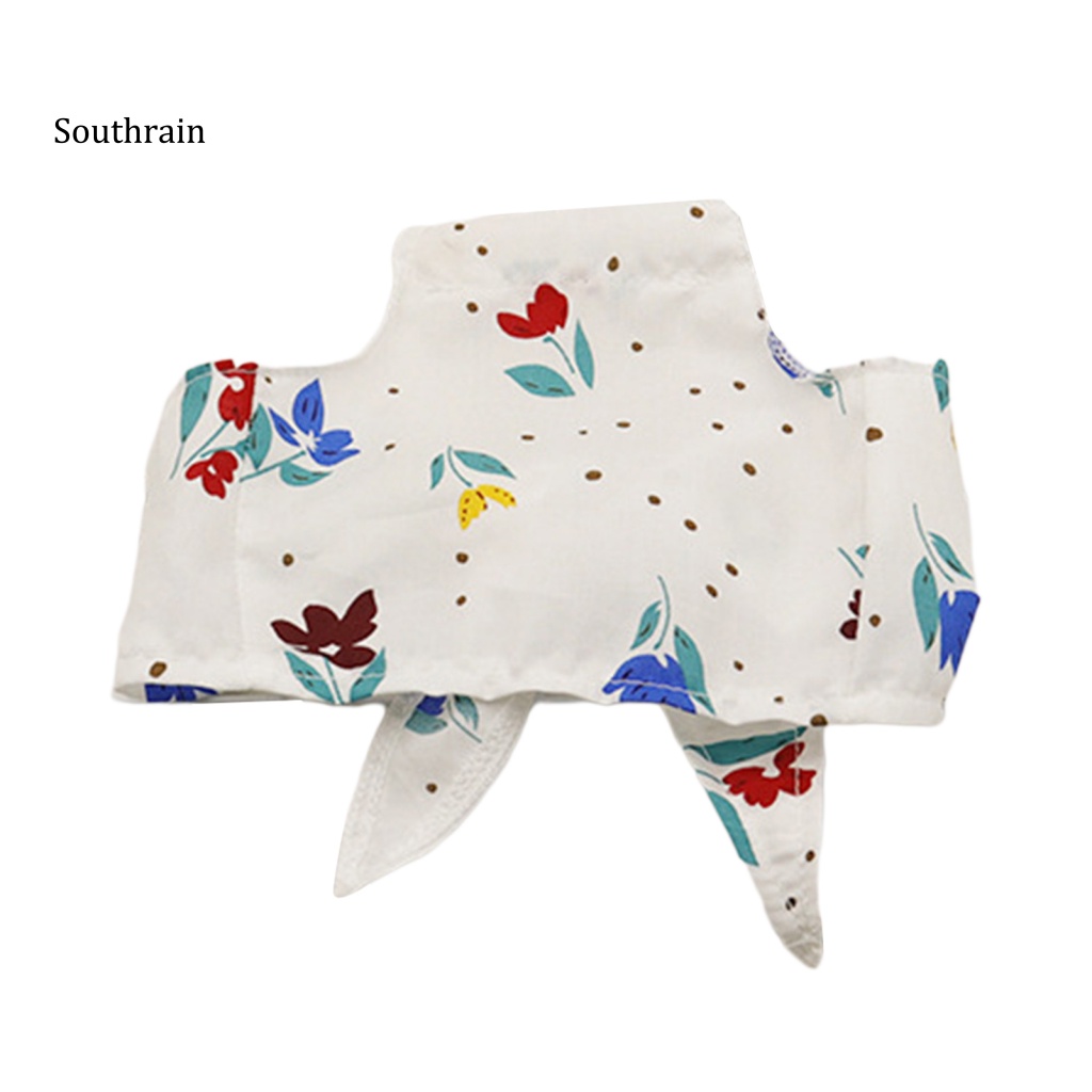 Vỏ Bọc Bụng Cho Thú Cưng Bằng Vải Cotton Họa Tiết Hoa Sáng Tạo Có Dây Đeo Tùy Chỉnh