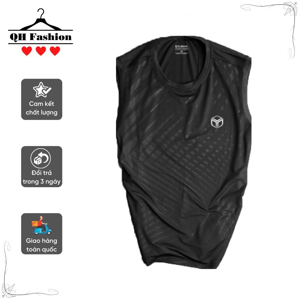 Áo ba lỗ thể thao nam ⚡ CAO CẤP ⚡ Áo sát nách thể thao nam ép logo, chất liệu thun lạnh dệt kim thoáng khí, co giãn tốt