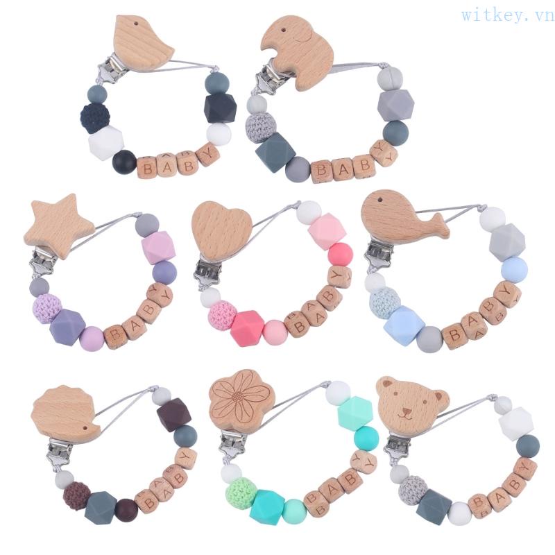 Đồ Chơi Kẹp Núm Vú Giả Chống Thất Lạc Cho Bé Mọc Răng