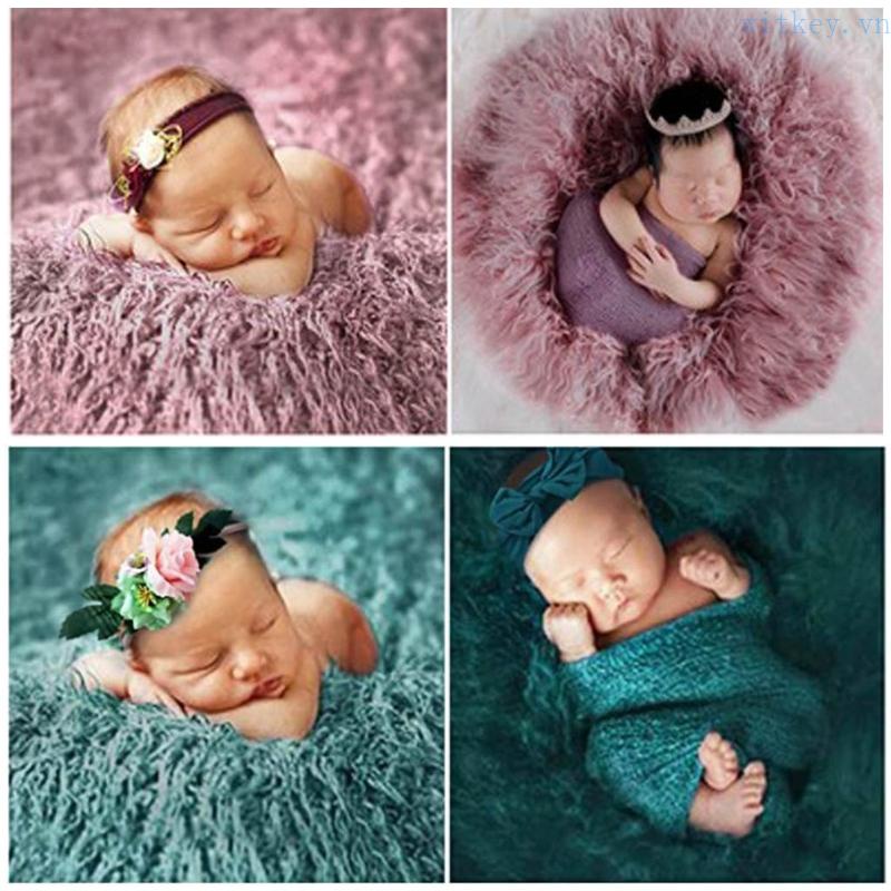 Bộ Trang Phục 4 Món Gồm Chăn Quấn + Băng Cài Đầu + Băng Cài Đầu Làm Phụ Kiện Chụp Ảnh Cho Bé