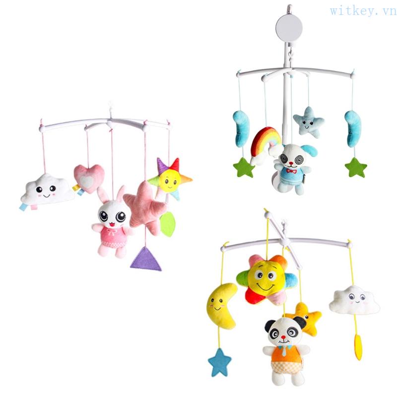 Đồ Chơi Chuông Gió Lục Lạc Di Động Dạng Xoay Trang Trí Giường Bé Sơ Sinh
