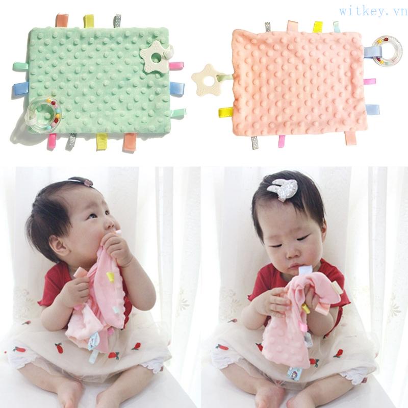 Khăn Cotton Mềm Mại Nhiều Màu Sắc Dùng Làm Dịu Răng Cho Bé
