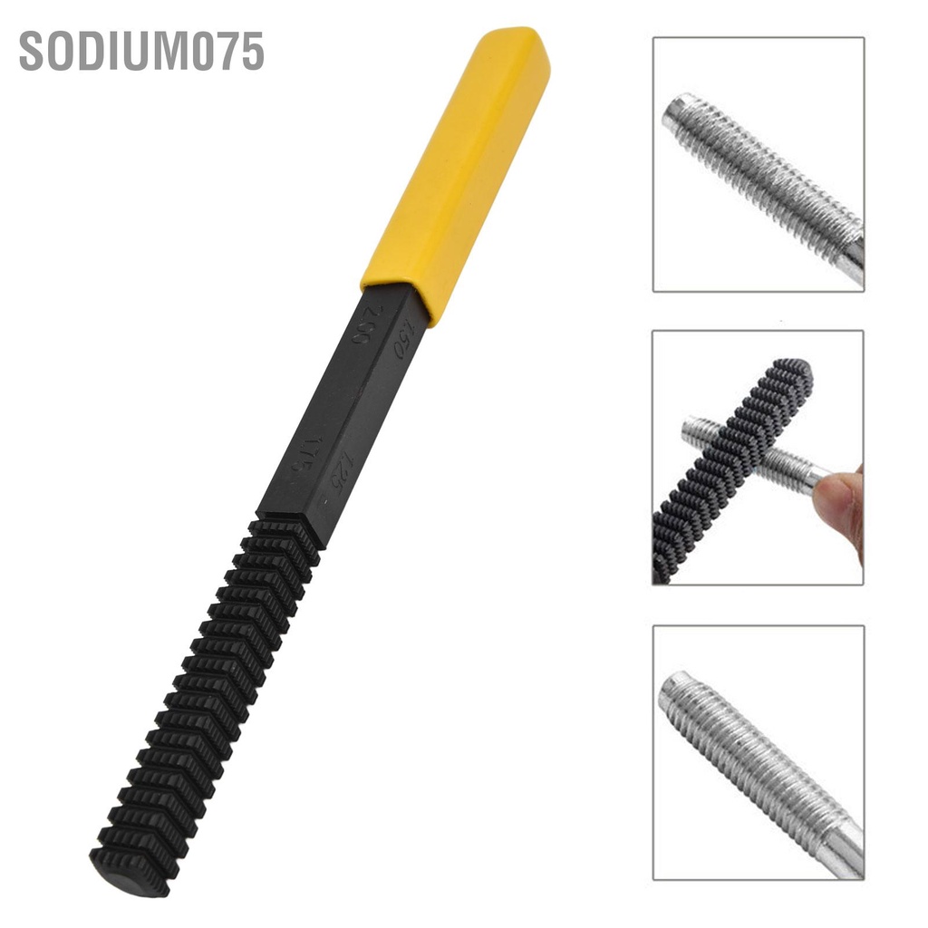 Sodium075 Giũa ren Vít Công cụ khôi phục Phụ kiện sửa chữa có tay cầm thể tháo rời để bảo trì trang trí nhà cửa