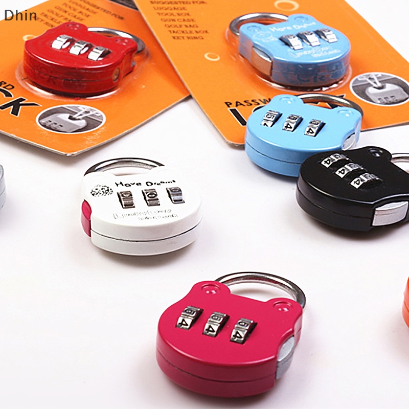 Ổ Khóa Hành Lý Mini Có Mật Khẩu Họa Tiết Hoạt Hình