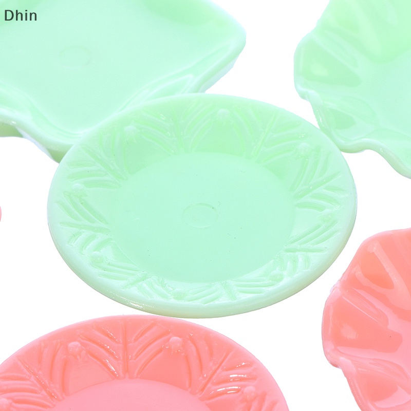 Bộ 3 Dĩa Nhựa mini Dùng Trang Trí Nhà Búp Bê