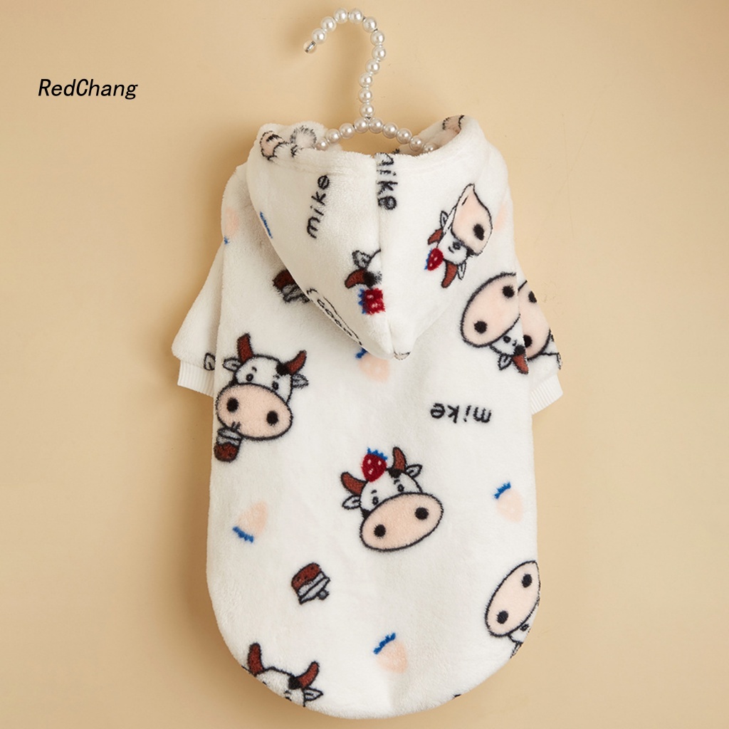Rc ~ Áo Hoodie Bằng Polyester Thân Thiện Với Da Không Phai Họa Tiết Hoạt Hình Cho Thú Cưng Mùa Thu
