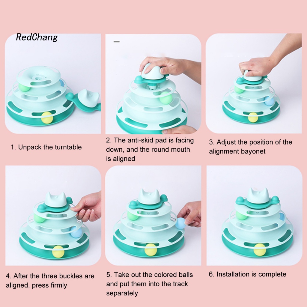 Đồ Chơi Đĩa Xoay 4 Mức Độ Vui Nhộn Giảm Căng Thẳng Cho Mèo Cưng