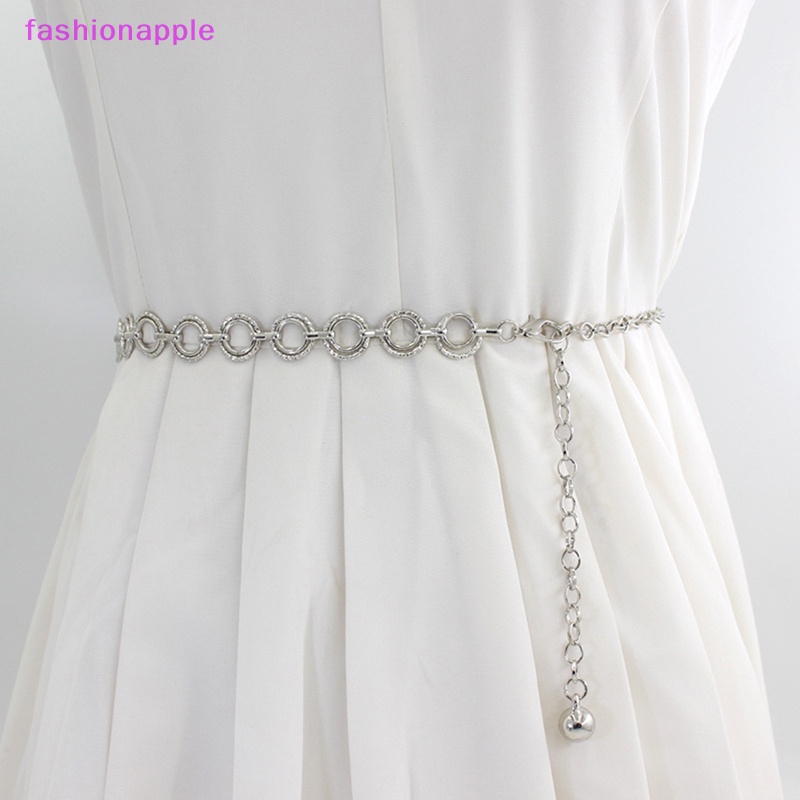 Thắt Lưng Dây Xích Kim Loại Mỏng Điều Chỉnh Được Thời Trang Quyến Rũ Cho Nữ