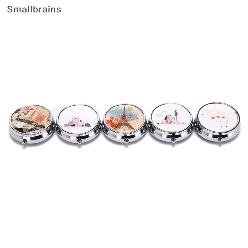 Hộp Đựng Thuốc / Đồ Trang Điểm Bằng Kim Loại Có Thể Gấp Gọn Tiện Lợi Phụ Kiện Chuyên Dụng Dành Cho Xe Hơi