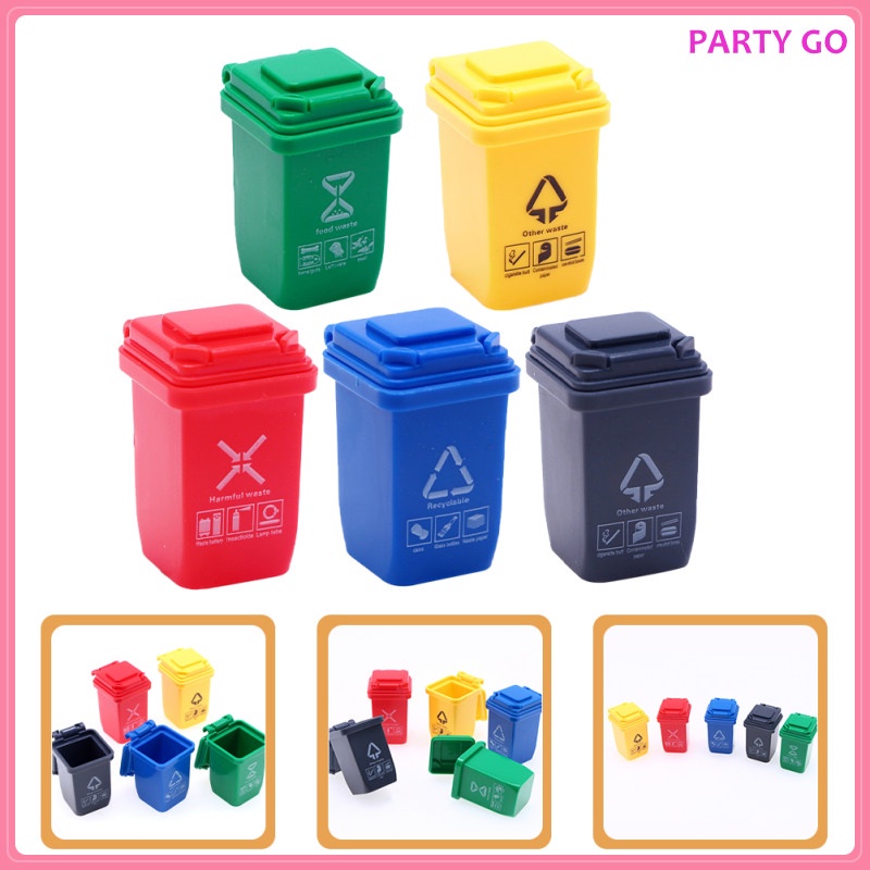 Bộ 5 Thùng Rác Mini Cho Nhà Búp Bê