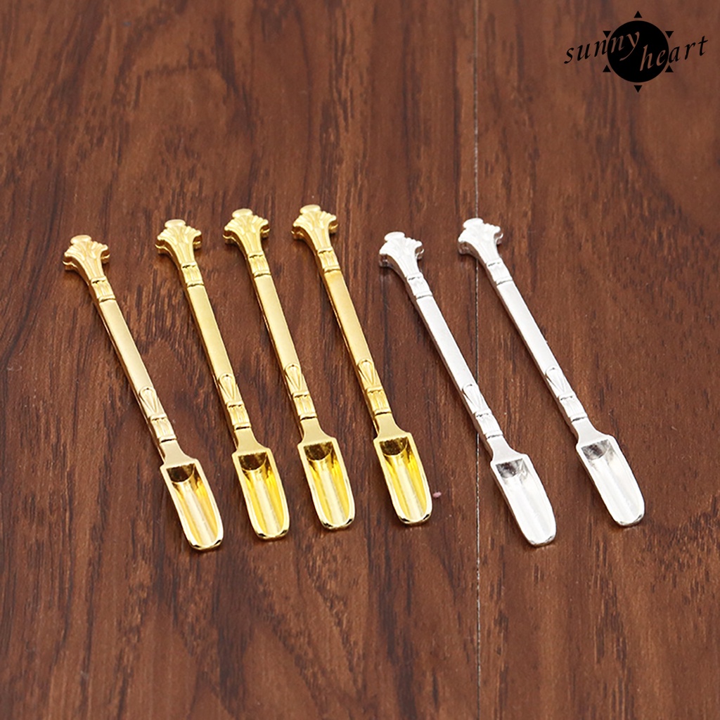 Xẻng Kim Loại Mini Khắc Họa Tiết Tinh Tế Không Gỉ 2 Màu Cho Nhà Bếp