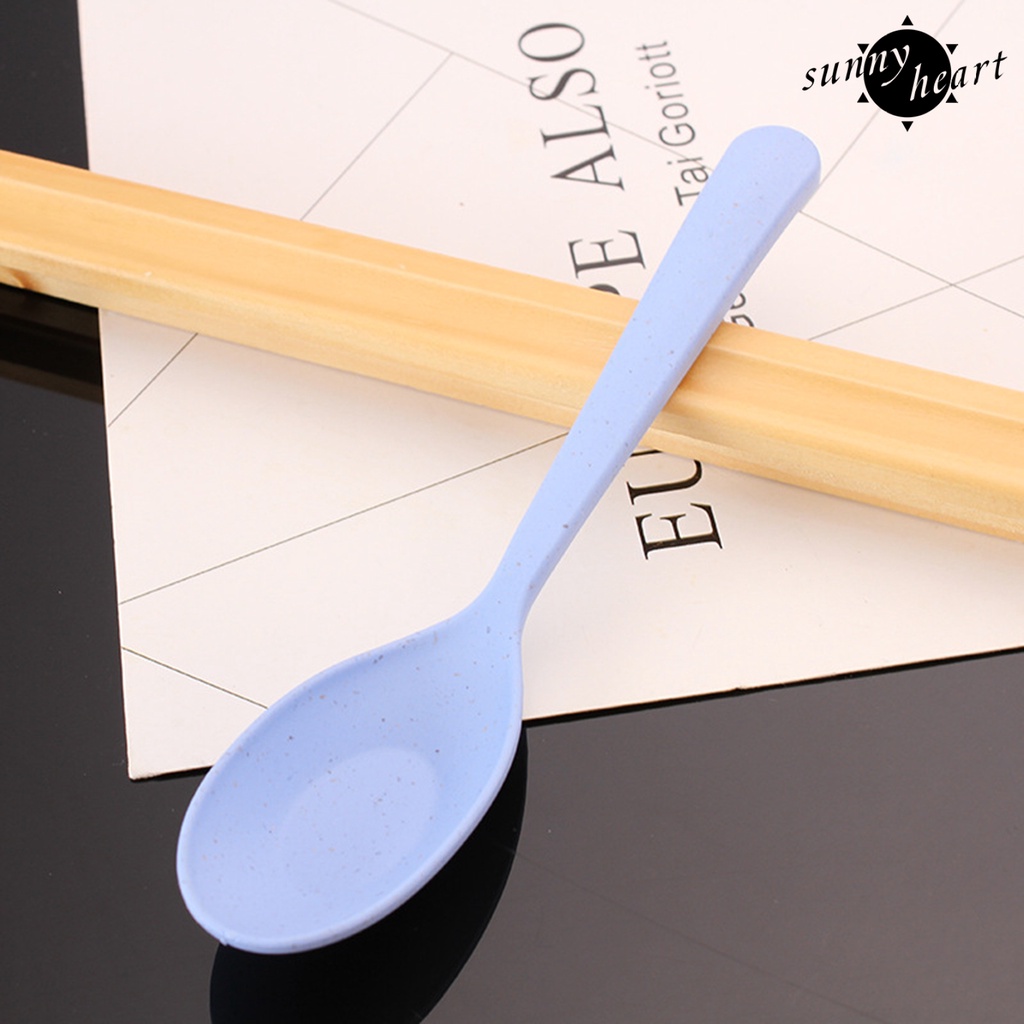 Muỗng Ăn Súp Cán Dài Bằng Nhựa Thân Thiện Với Môi Trường An Toàn Cho Trẻ Em