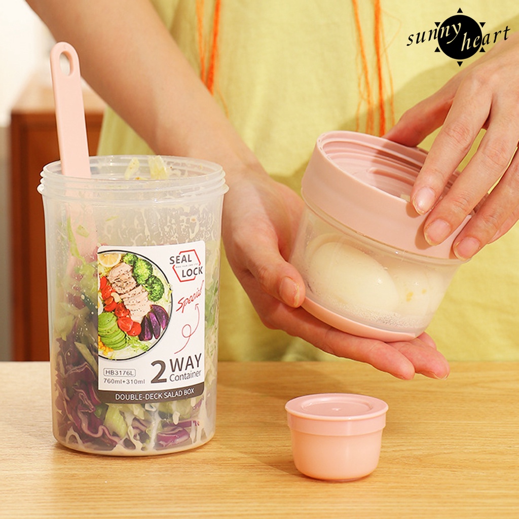 1 Bộ Cốc Ngũ Cốc 560 / 760ml Hai Lớp Bằng Nhựa