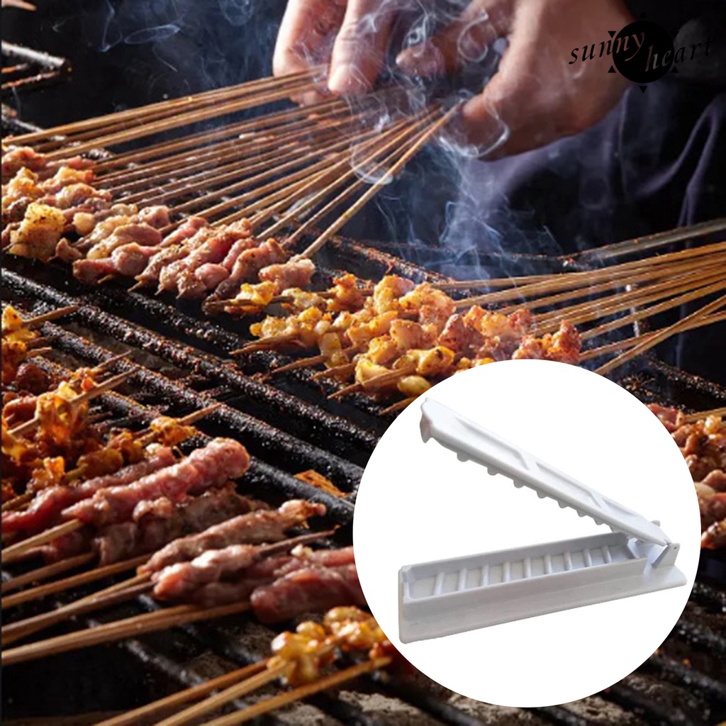 Suno Khuôn Làm Xiên Que Nướng Bbq Dạng Ấn Tay Không Dính Có Thể Mở Ra Cấp Thực Phẩm