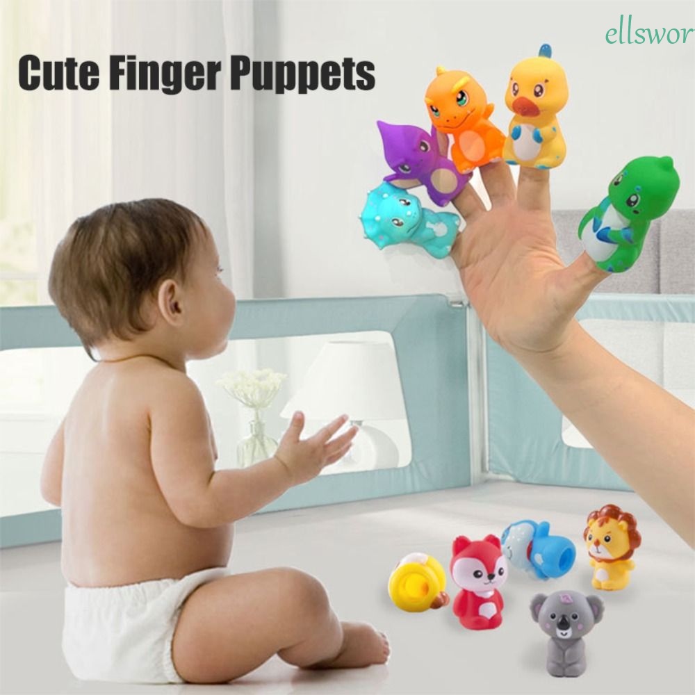 Rối Ngón Tay Hình Khủng Long Bằng Cao Su Mềm Dành Cho Bé Trai